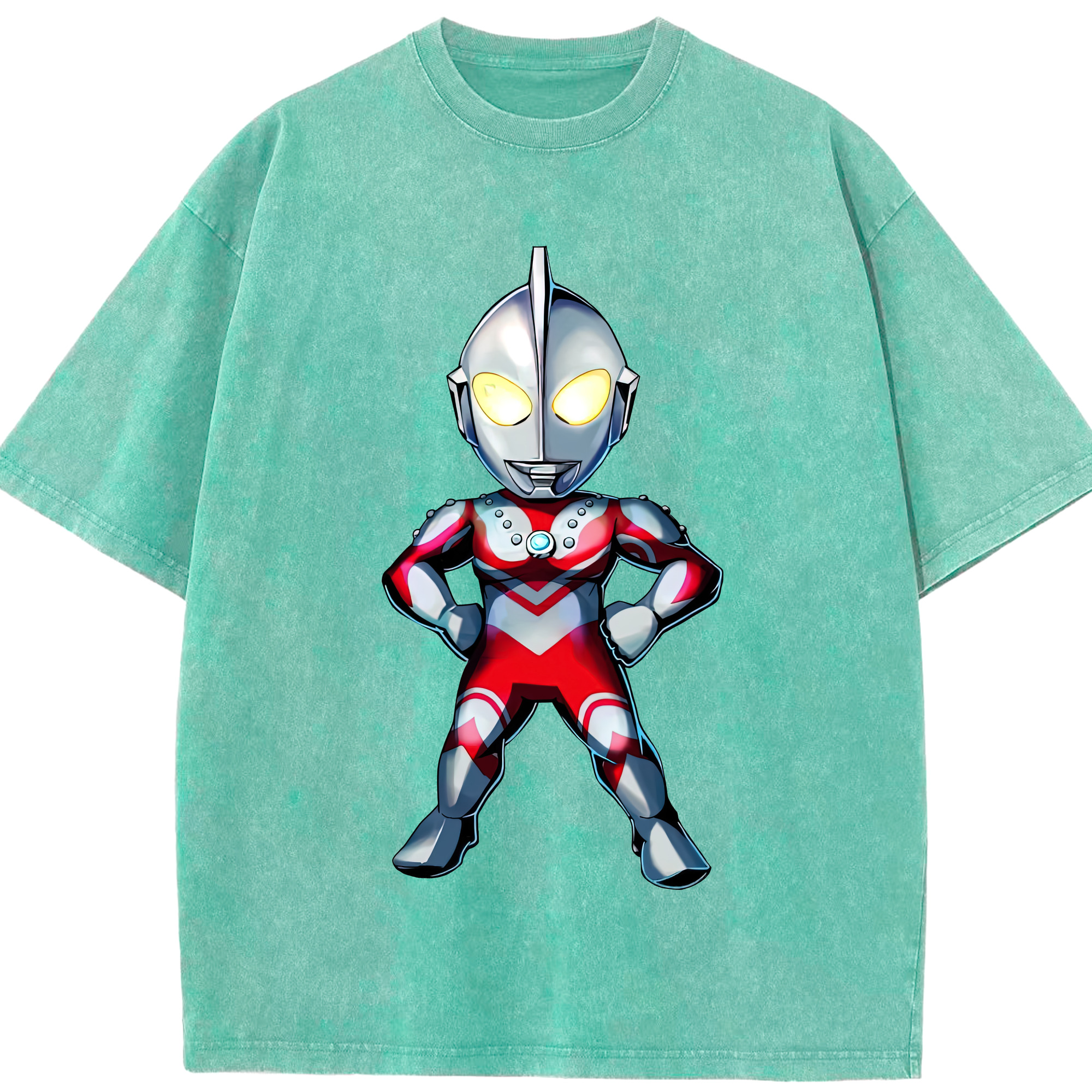 （画像用） ウルトラマン Ultraman 綿100% ヴィンテージ風 半袖Tシャツ（フロントプリント）